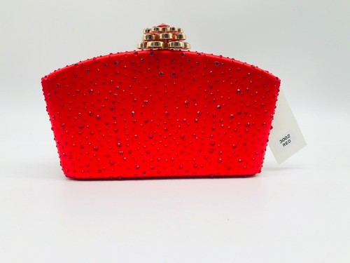 Red evening clutch - ,