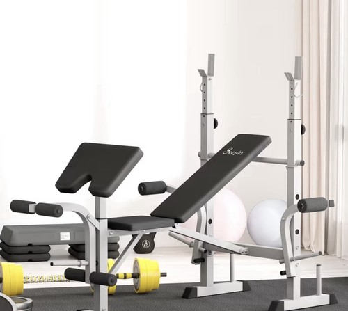 Adjustable weight bench with - adjustable,