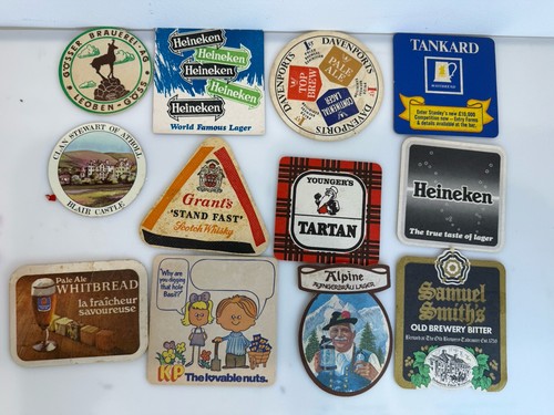 Vintage beer mats - beer, 60’s