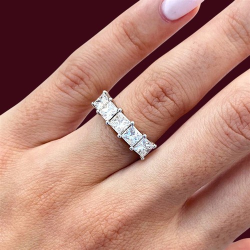 14k white gold lab grown - gold,