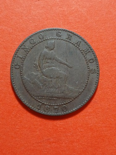 1870 spain centimos - 1870, 5