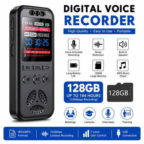 128gb 64gb digital - 128gb/64gb, voice