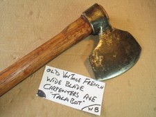 OLD VINTAGE TALABOT FRENCH FORGED BEARDED CARPENTER AXE VERY COLLECTABLE TOOL