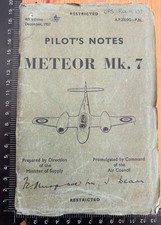 ORIGINAL 1957 Pilot's Notes