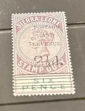 Sierra Leone 1897 Fiscal Stamp