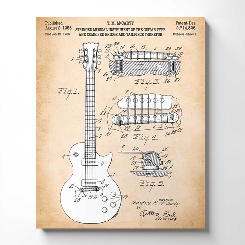 Guitar wall art - wall,