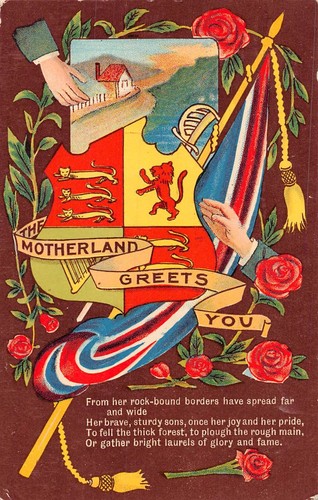 Postcard military patriotic - military,