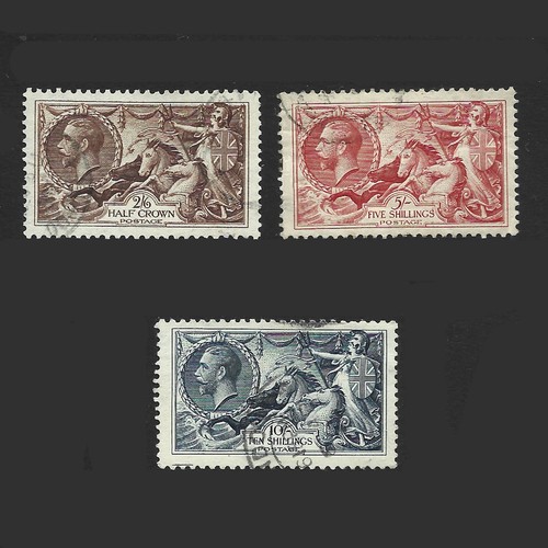 1934 seahorses engraved - seahorses, re-engraved