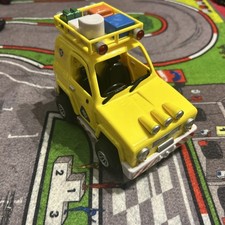 Fireman Sam Mountain Rescue 4x4 Jeep Push Along Friction Yellow Toy Vehicle