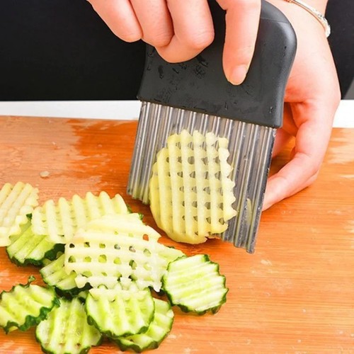 Crinkle cutter stainless steel - crinkle,