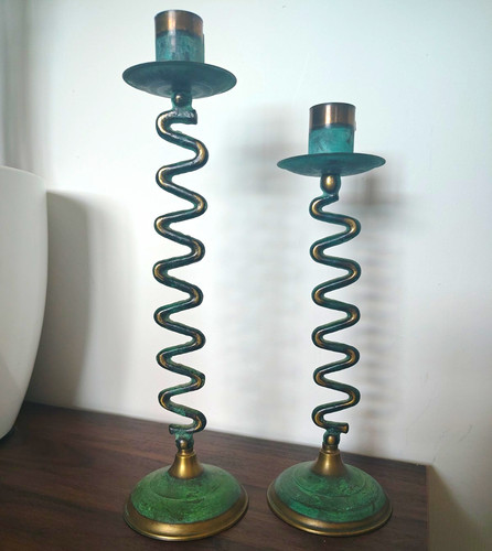 Vintage wavy verdigris - wavy,, (