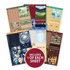 Hunkydory Pop-Up Stepper Cards Collection Premium Card Kit Male Theme