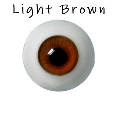 20mm LAUSCHAER (Lauscha) GLASS EYES, ROUND FLAT BACK for reborn & silicone dolls