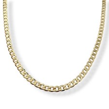 Mens 6mm Curb Chain 9ct Gold