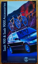 1997 SAAB 900 & 9000 ACCESSORIES car sales brochure from UK, very thick prestige
