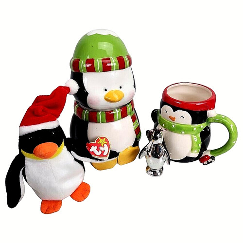 Christmas penguins decorations - christmas,