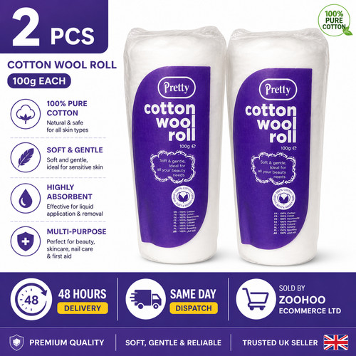 Cotton wool roll - cotton, each
