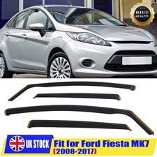 4Pcs Window Wind Rain Deflectors For 2008-2017 Ford Fiesta MK7 5-Door Hatchback