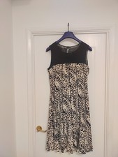 Sandra Darren Leopard Print Dress UK Size 12