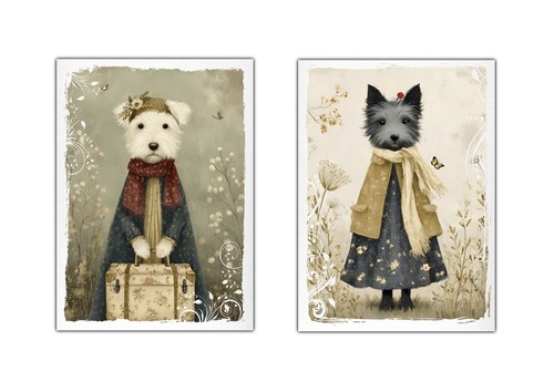 Whimsical dogs west highland - whimsical,