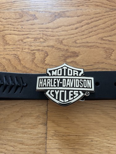 Metal buckle leather - metal, harley