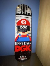 DGK 8.25 Super Mario Skateboard Deck - Lenny Rivas Processed Board