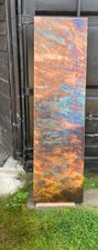 Vertical Distressed Copper Designer Radiator Made To Order 500/1800mm 3300btu