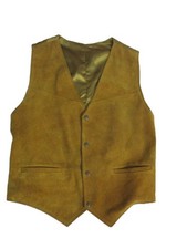 Vintage Brown Suede Leather