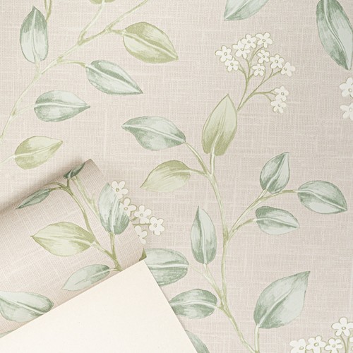 Neutral green leaf - neutral, wallpaper
