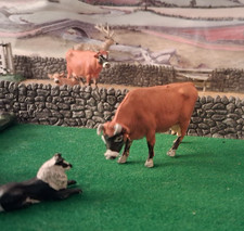 Britains Farm early jersey cow customised