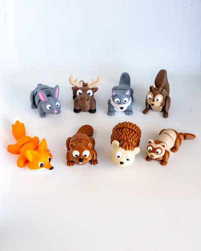 Printed forest animal - 3d,