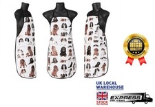 Ladies Wipe Clean Waterproof PVC Aprons Chefs Kitchen Vintage Women