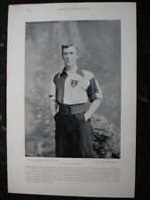 RARE Original Famous Footballers, #214 E.J.Taylor, Southampton, Football 1895-96