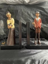Pair of Golfing Themed Wood
