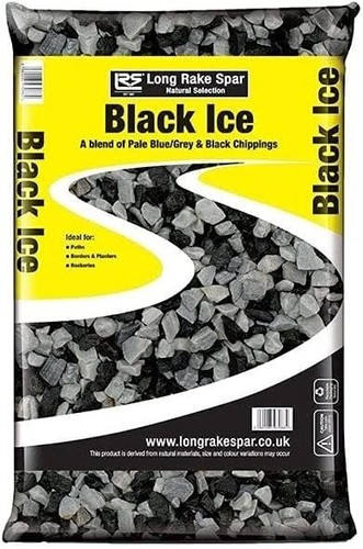 Black ice 20mm - black, decorative