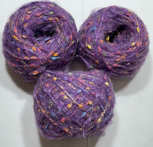 Mohair slub yarn ball set - slub,