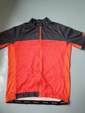 BOARDMAN MENS CYCLE JERSEY ORANGE & BLACK CYCLING SHORT SLEEVE TOP SZ MED