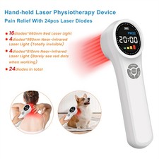 Medical Grade Cold Laser Therapy LLLT Device 24 Diode NIR Light For Pain Relief-