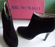 Bruno Magli Italy Designer Classic Platform Booties Boots Size EU 40 UK 7 US 10
