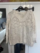 Cream Chunky Jumper. Size