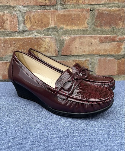 Ladies shoes burgundy brown - ladies, burgundy/brown