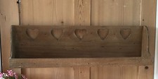 Rustic Wall Shelf Heart Cutout