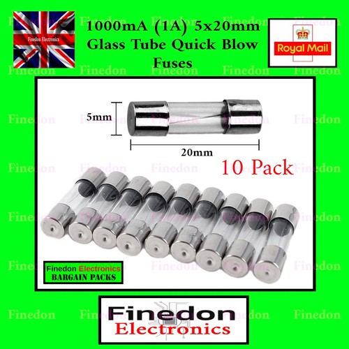 10x 5x20mm tube glass - 5x20mm,