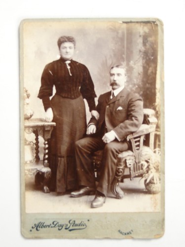 Husband wife studio portrait - husband,