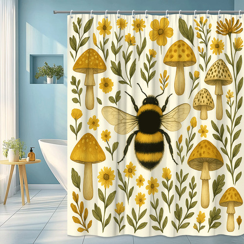 Floral bee shower - floral,