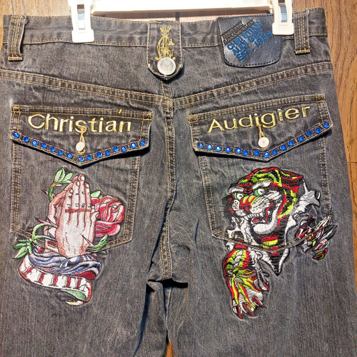 Christian audigier jeans y2k - christian,