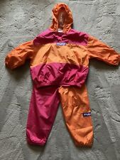 Girls Pink/orange Waterproof Trousers /jacket Pac A Mac Baggers original.com