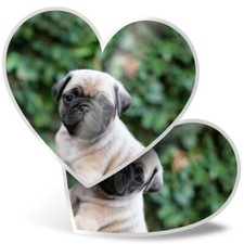 2 x Heart Stickers 15 cm -