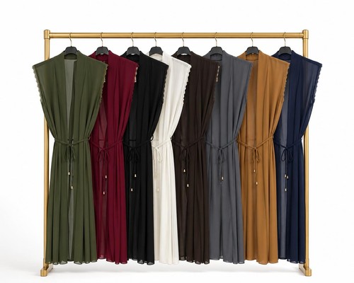 Sleeveless maxi cardigan - sleeveless,