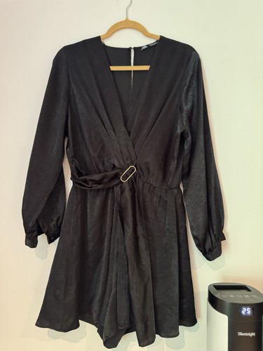 Zara black long - black, silky